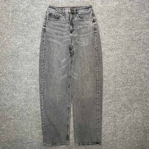 American Eagle Outfitters Denim - American Eagle Outfitters Womens Gray Baggy Jeans Size 2 Short
